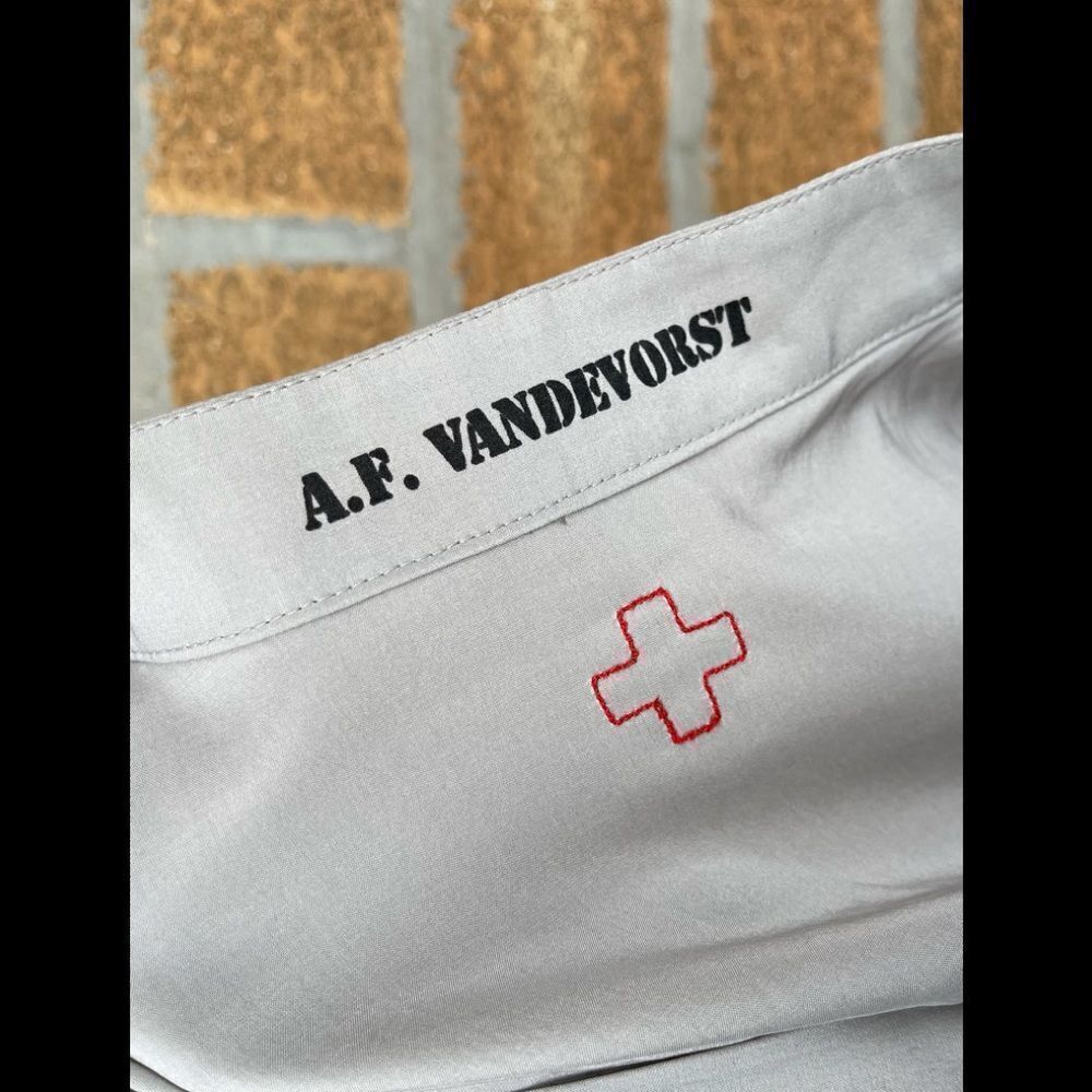 A.F.VANDEVORST SILK BUTTON DOWN MAXI DRESS 38 - Picture 8 of 9